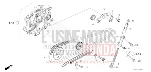 CATENA DISTRIBUZIONE/TENDICATENA Z125MAN di 2022